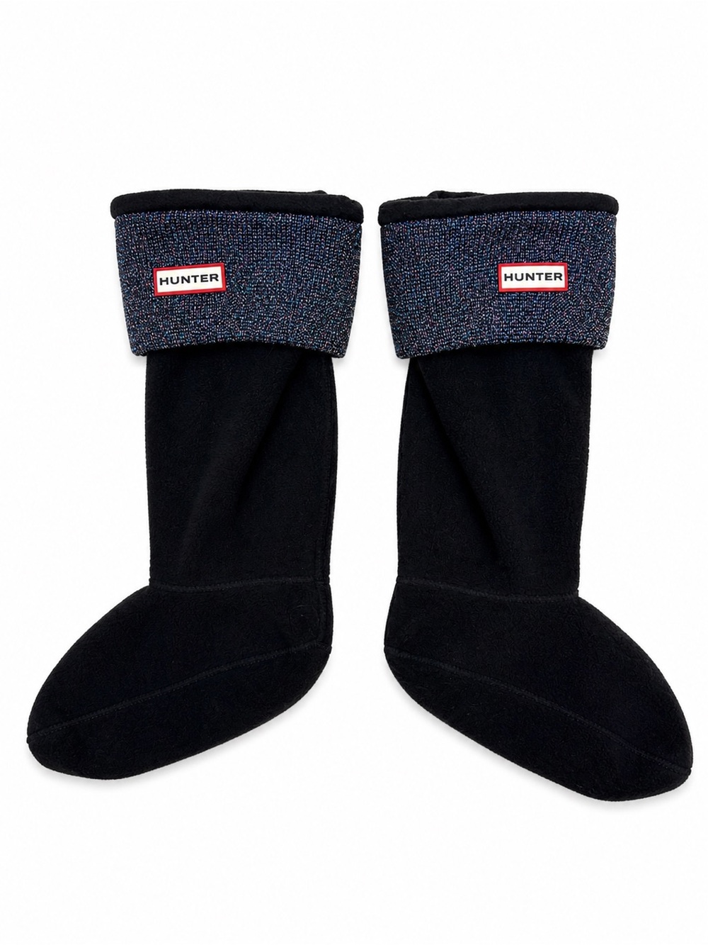 Hunter Original Boot Socks – Size M – Black w/ Metallic Cuff